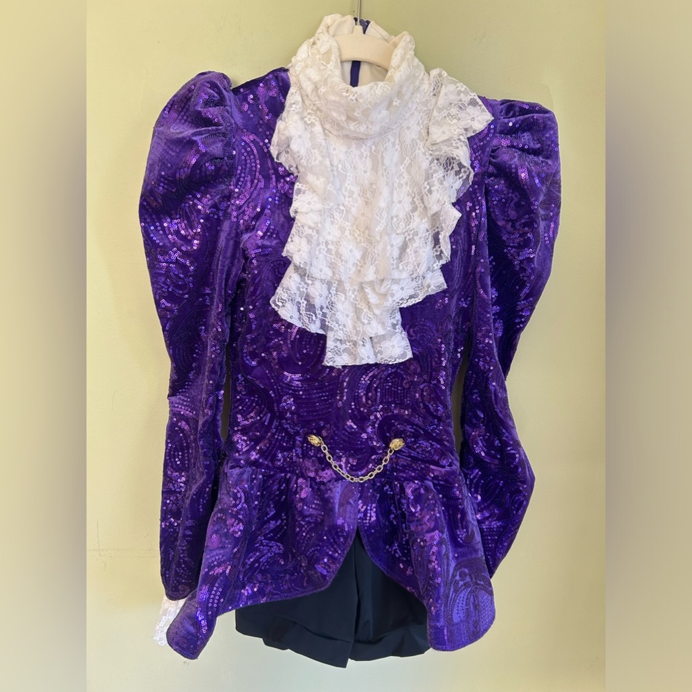 Weissman Purple and White Prince Costume with Gold Accent